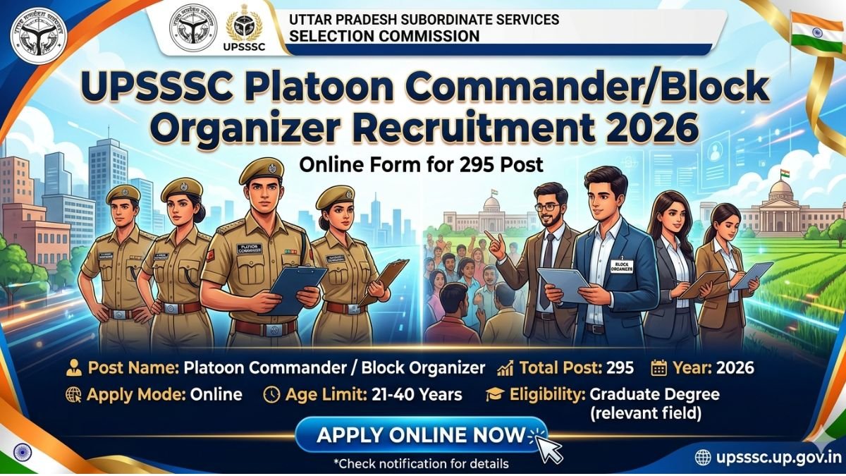 UPSSSC Platoon Commander Recruitment 2026