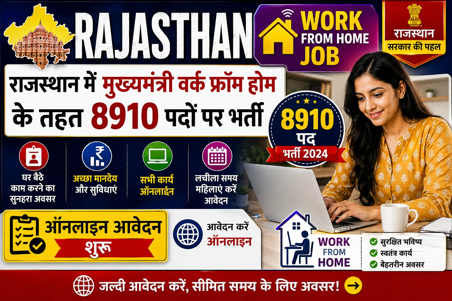 Rajasthan Work from Home Job Recruitment 2026